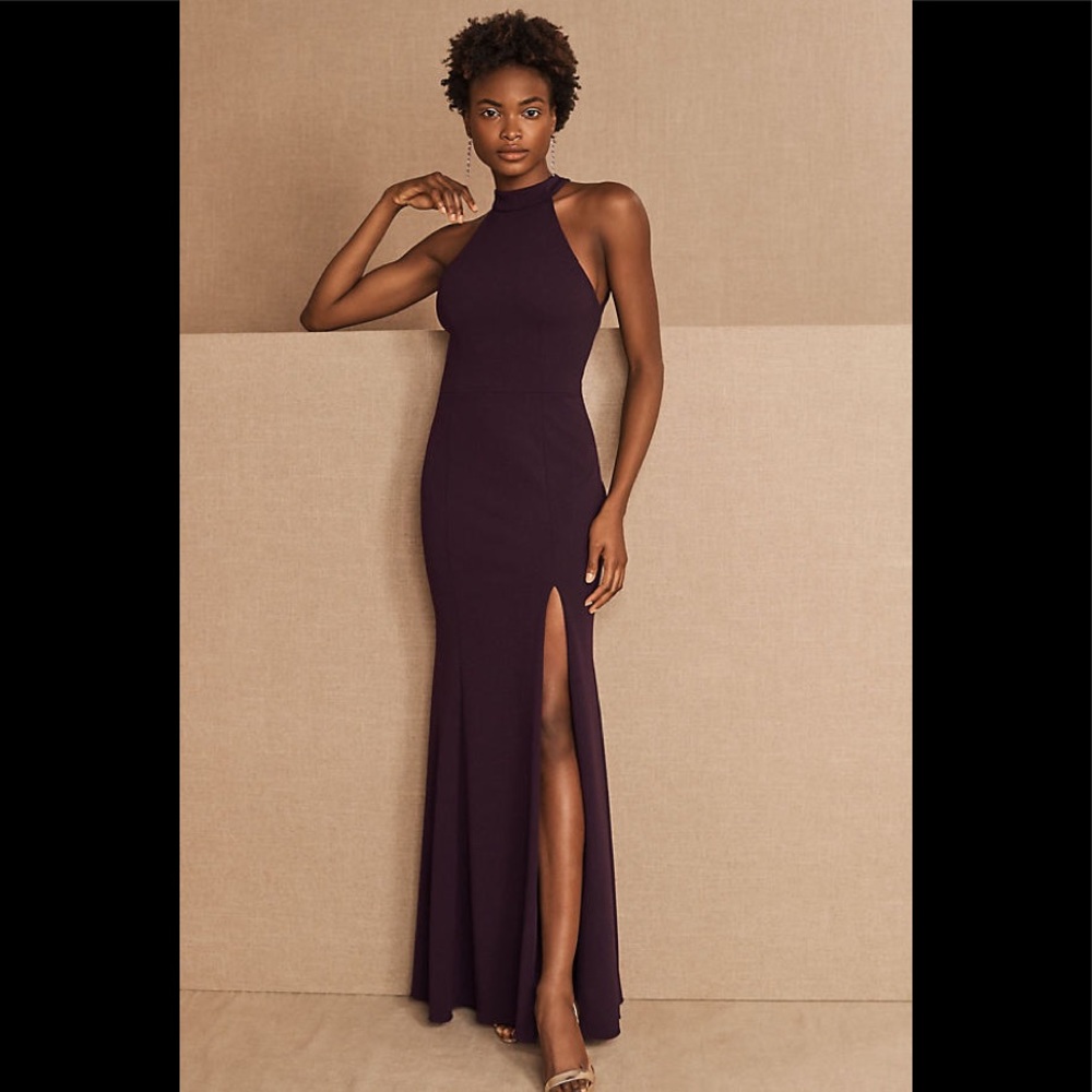 BHLDN Montreal Crepe Dress in Purple
